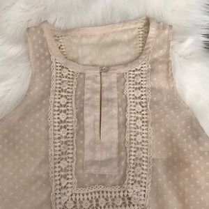 Beige/cream lace blouse